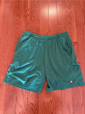 Champion Teal Mesh Athletic Shorts